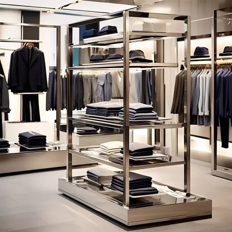 Espositore per Abbigliamento Uomo in Acciaio Inossidabile
