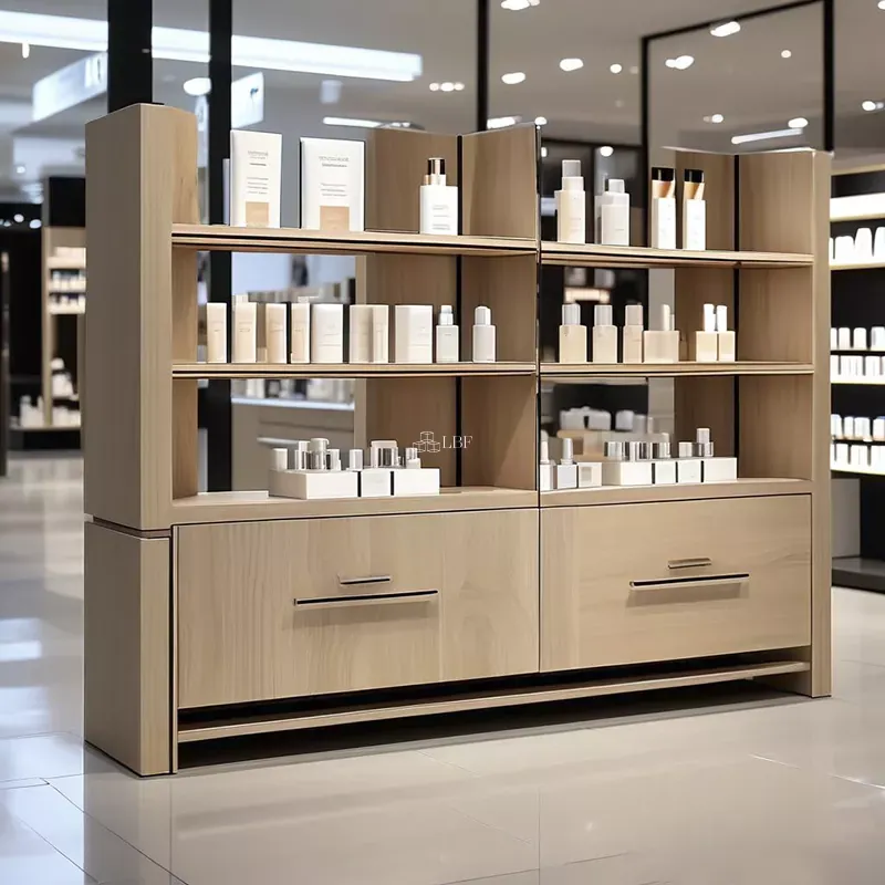 Espositore in Legno per Prodotti Skincare