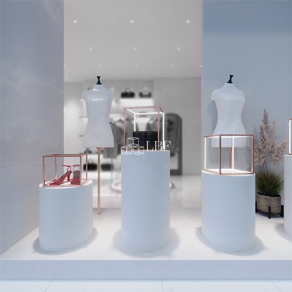 CR011 Espositore luminoso per vetrina di negozio di abbigliamento