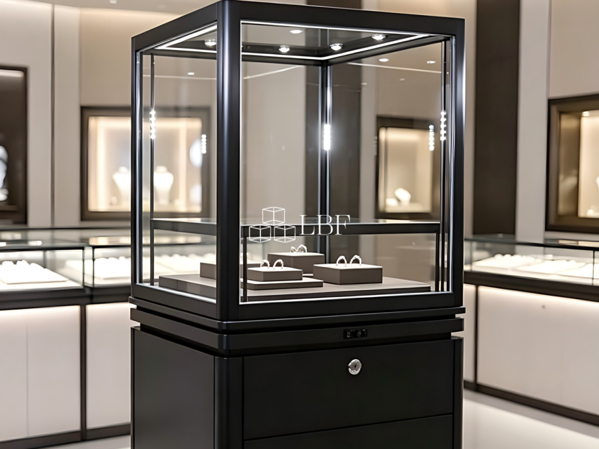 La nuova luce – lussuoso cabinet espositore per gioielli quadrato indipendente nel 2026